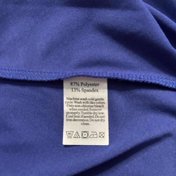 Duffield Lane Performance Sherri Skort Bright Blue Size XL NWT 50+ UPF Tennis - Picture 4 of 10